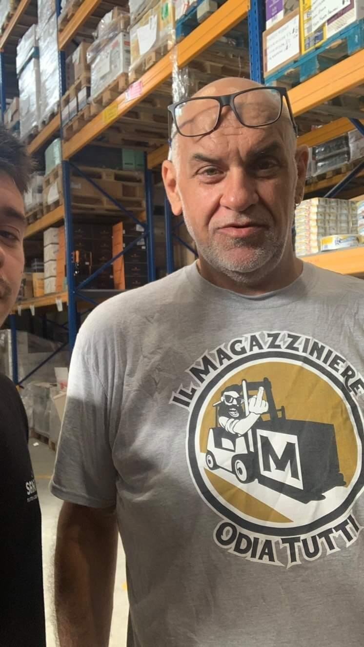 T-shirt unisex IL MAGAZZINIERE ODIA TUTTI