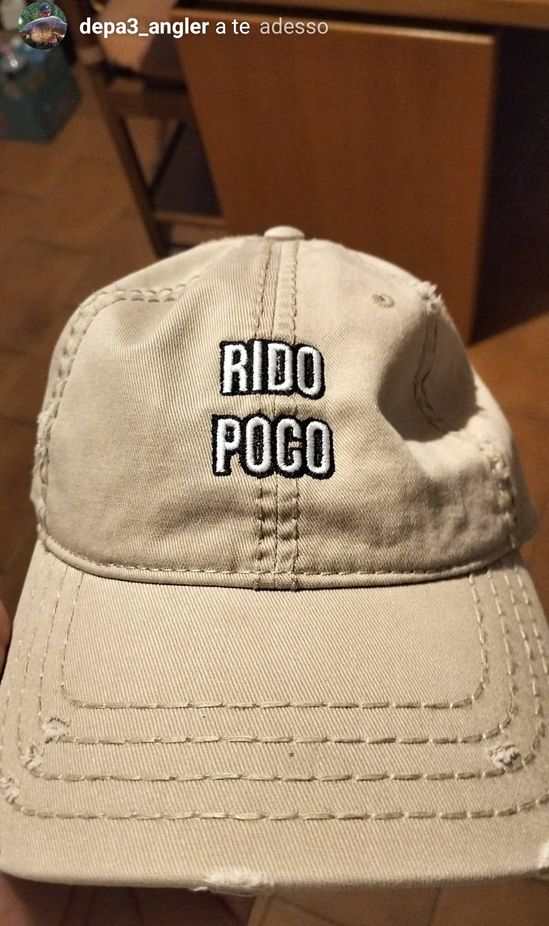 Cappellino effetto consumato Rido Poco