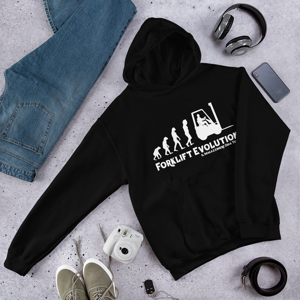 Felpa unisex con cappuccio FORKLIFT EVOLUTION