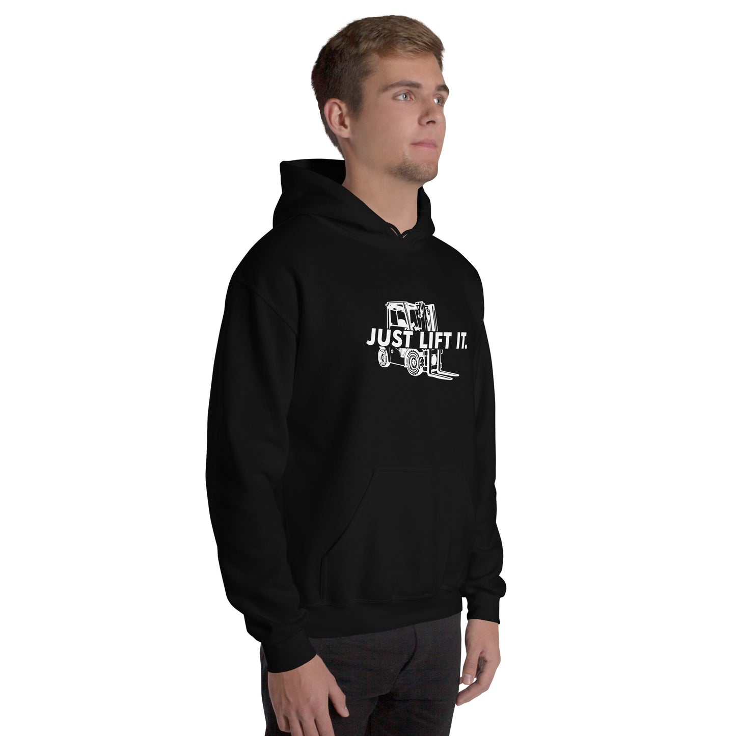 Felpa unisex con cappuccio JUST LIFT IT