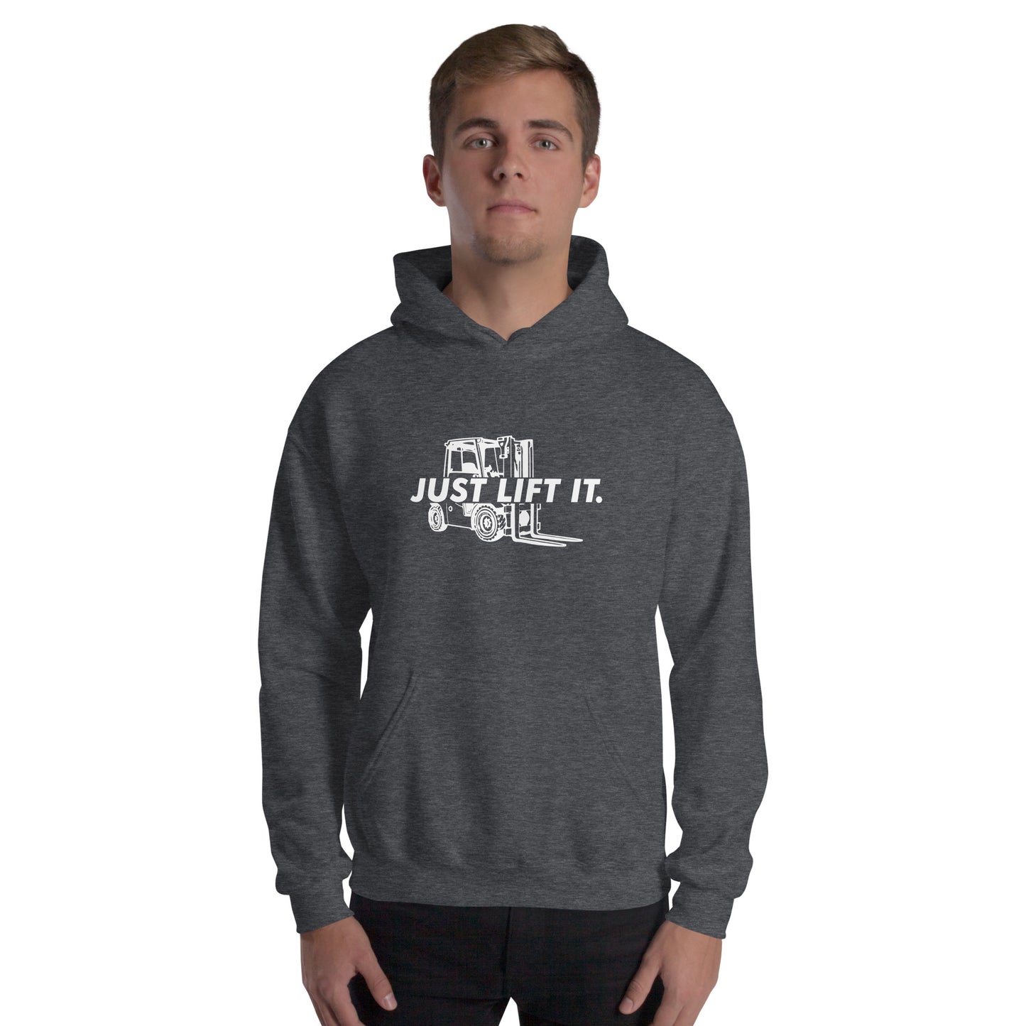Felpa unisex con cappuccio JUST LIFT IT