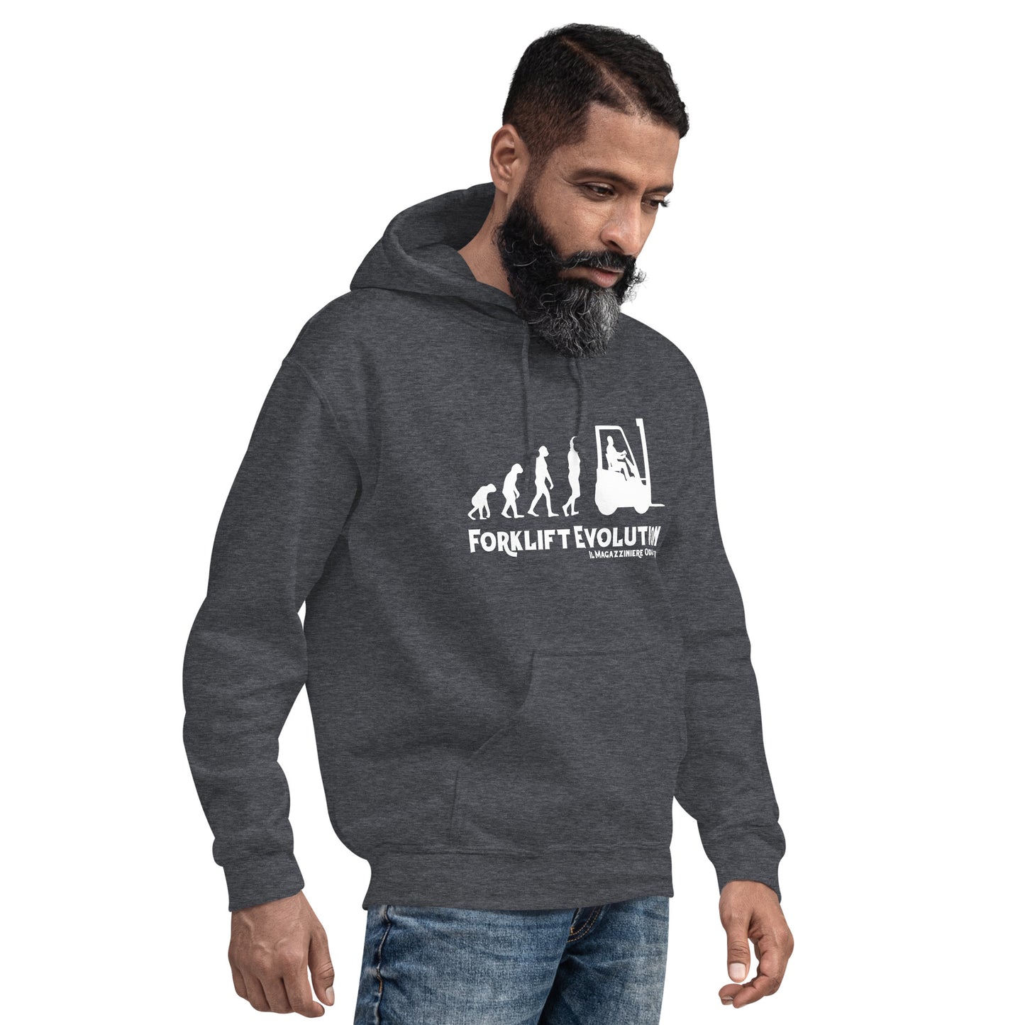 Felpa unisex con cappuccio FORKLIFT EVOLUTION