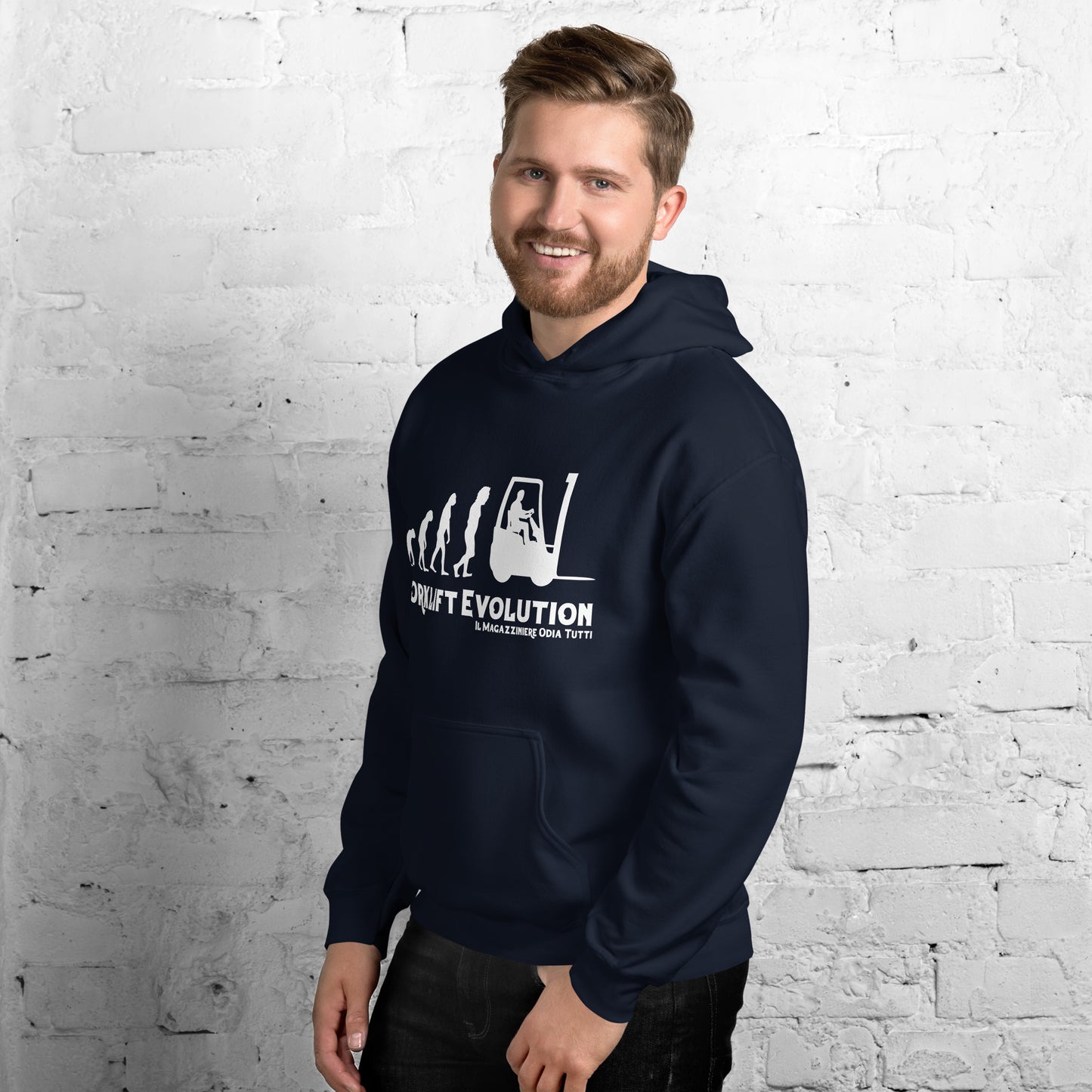 Felpa unisex con cappuccio FORKLIFT EVOLUTION