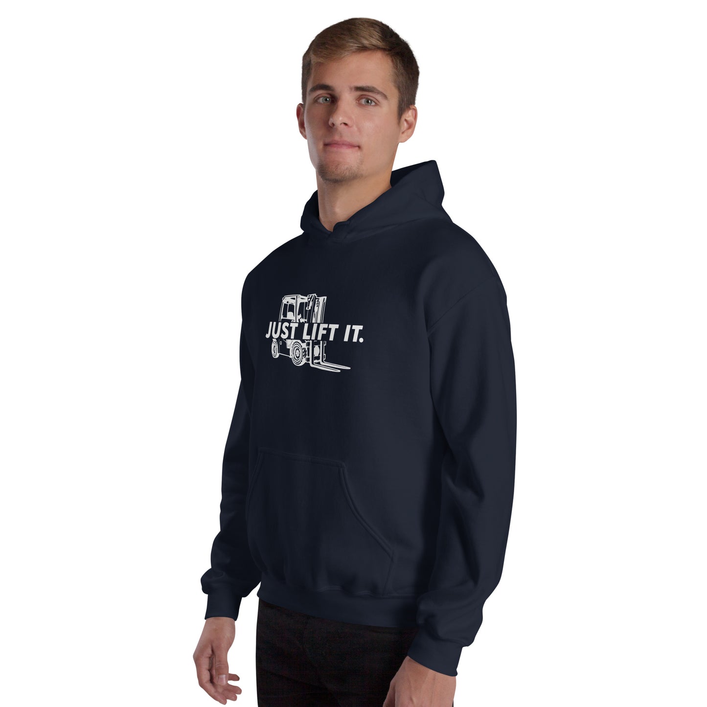 Felpa unisex con cappuccio JUST LIFT IT