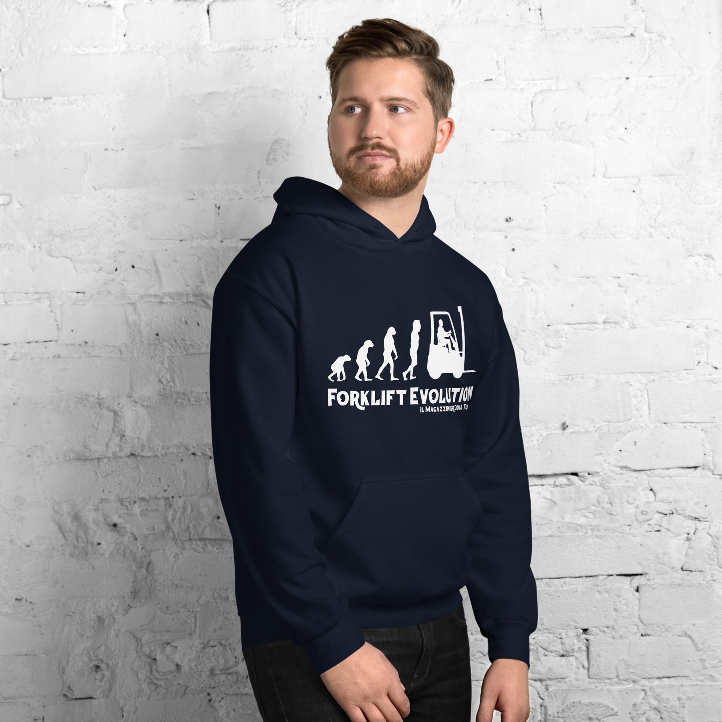 Felpa unisex con cappuccio FORKLIFT EVOLUTION