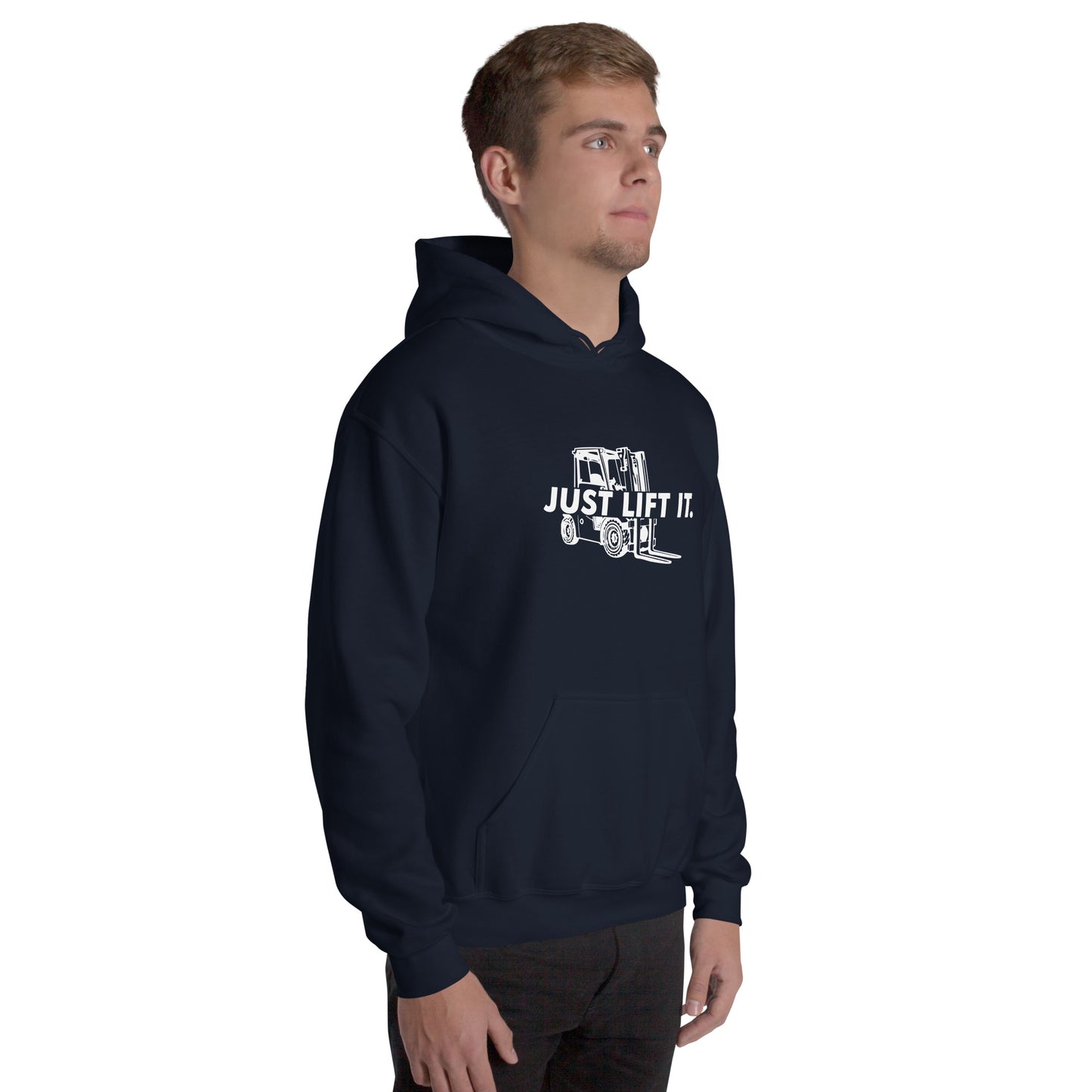Felpa unisex con cappuccio JUST LIFT IT