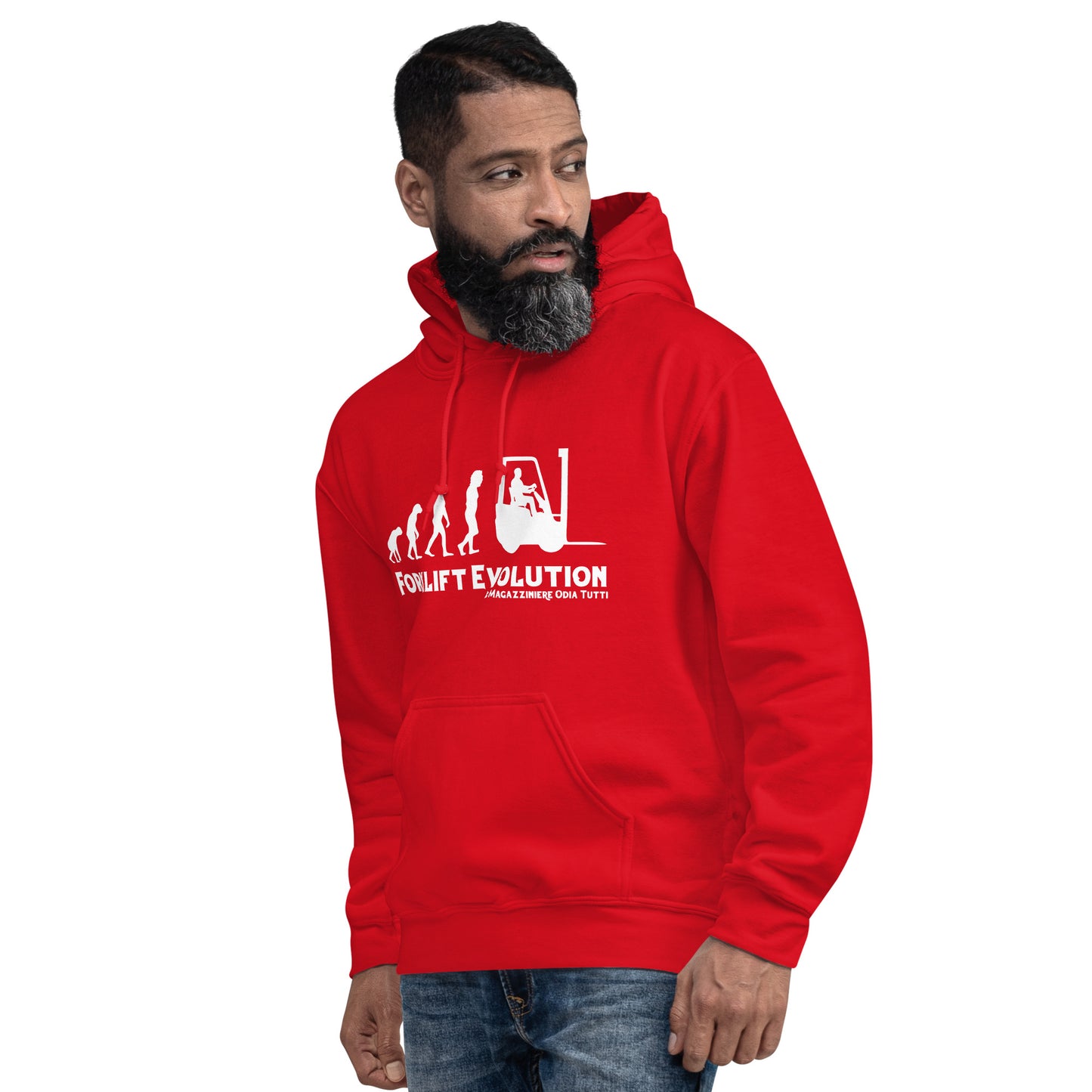 Felpa unisex con cappuccio FORKLIFT EVOLUTION