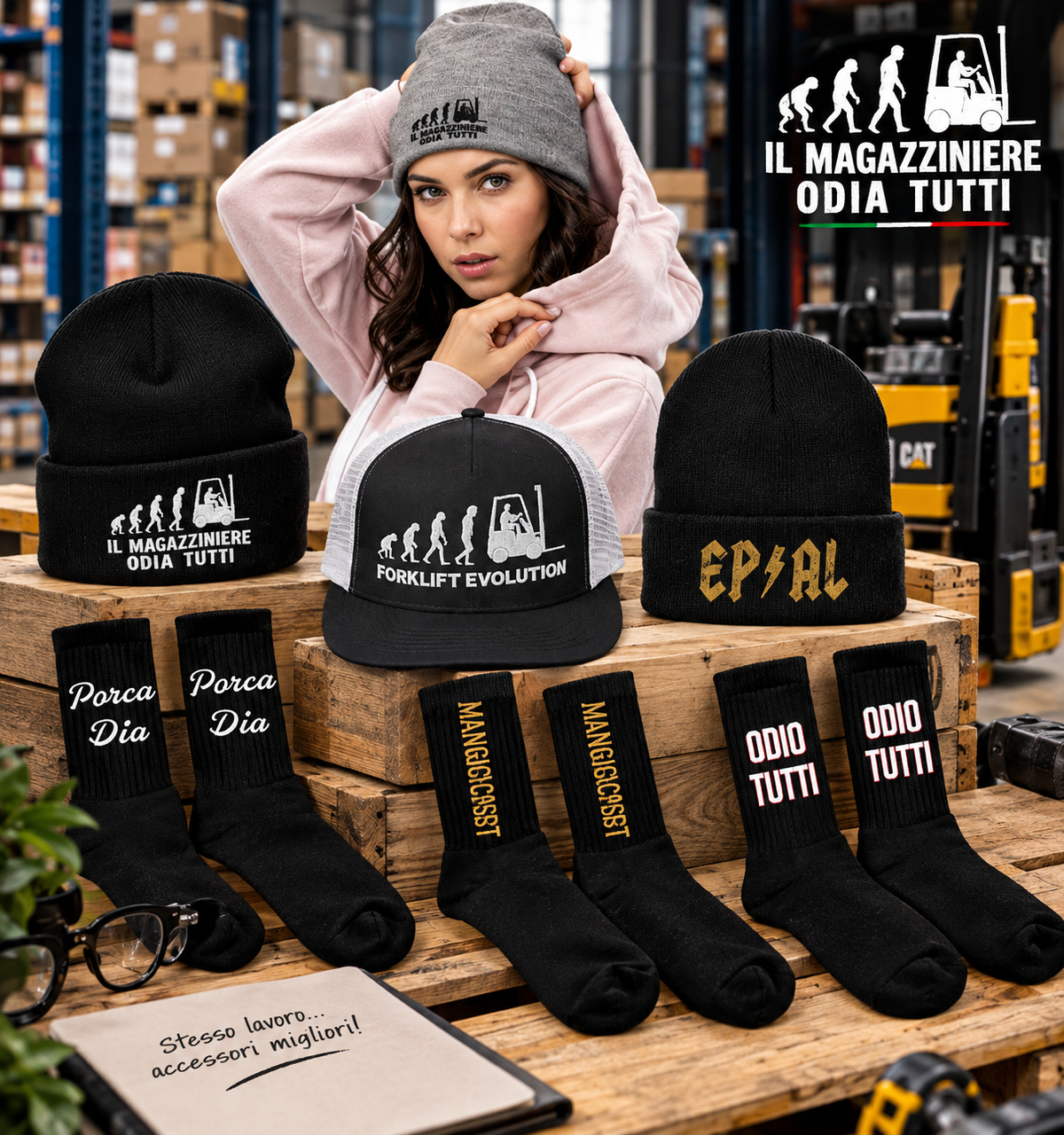 Calze, cappelli e molto altro